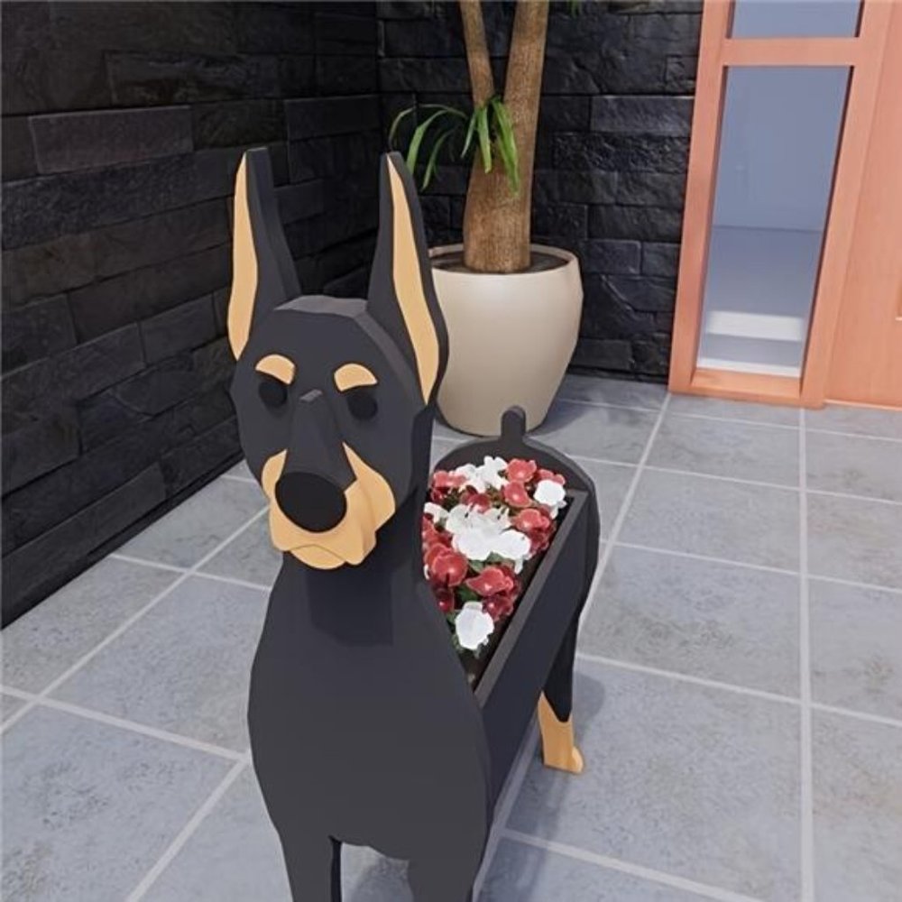 Doberman Planter - Picture 4 of 4